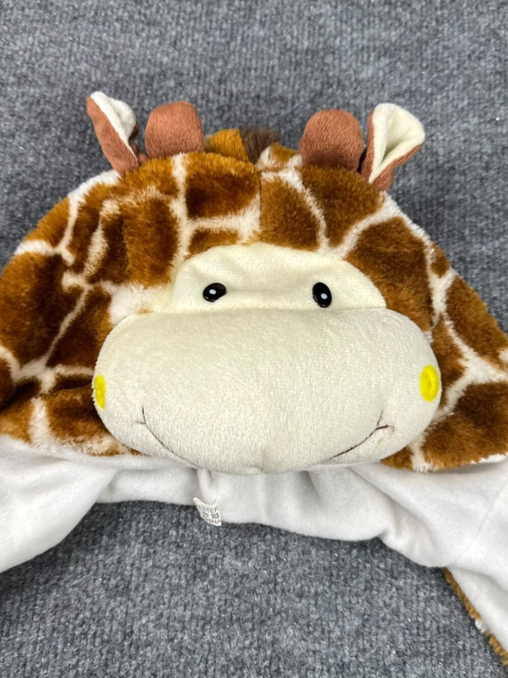 Cute Giraffe Animal Plush Hood Hat Scarf Mittens Combo Costume One Size - Picture 6 of 8